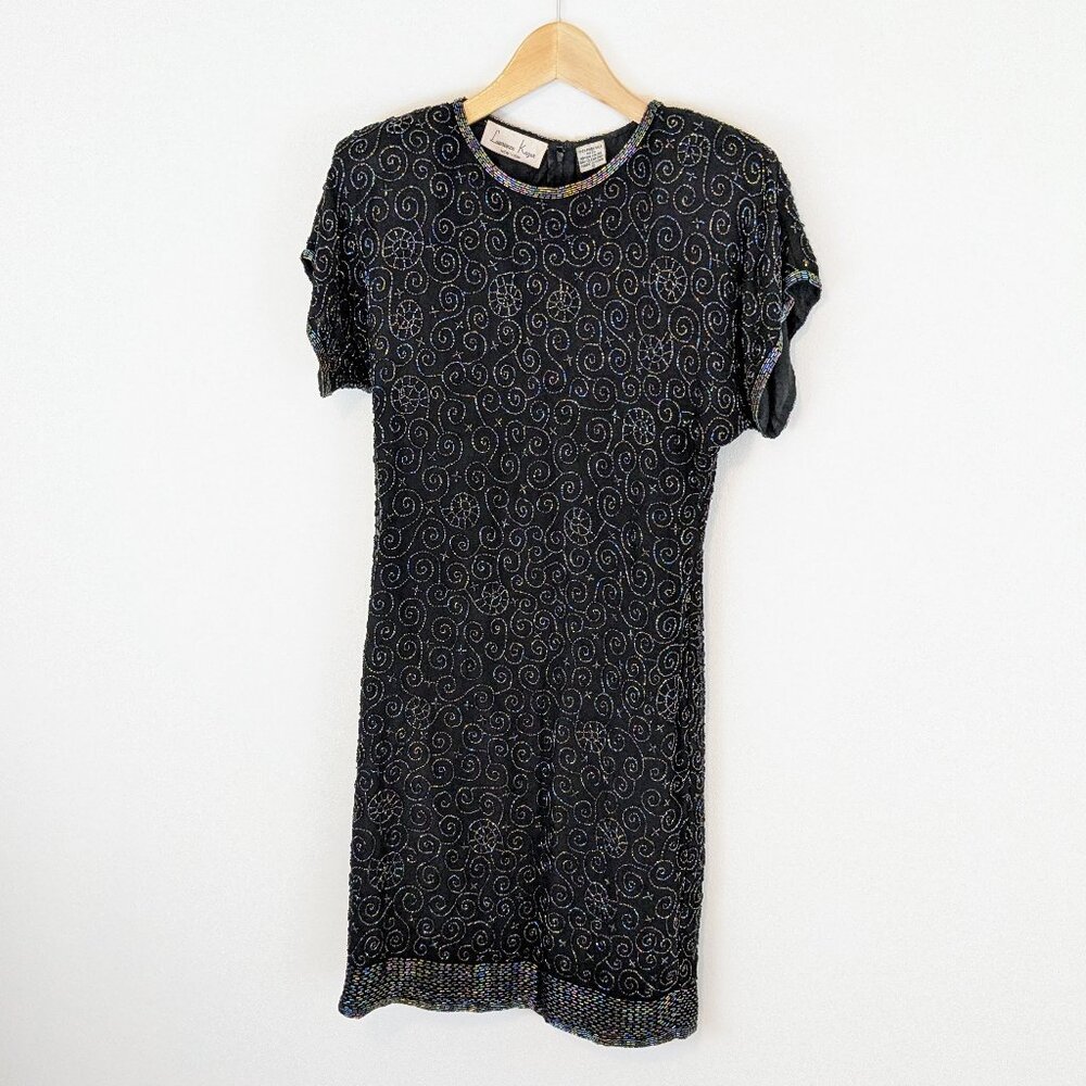 Laurence Kazar Silk Beaded dress